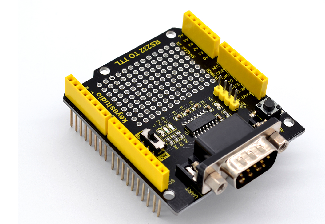 RS232 to TTL Conversion Shield Compatible with Arduino