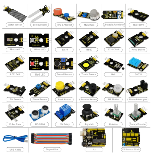 Sensor kit with Arduino UNO R3