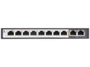 SCOOP 10 Port Fast Ethernet Switch (8 AI PoE Ports & 2 FE Uplink)